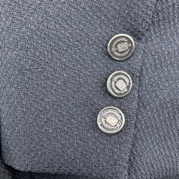 JCPenney Blazer Men 36 Gray Poly Texture Knit 60s 70s Suit Jacket VTG‎ USA - Picture 4 of 15